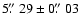 $5\hbox{$.\!\!^{\prime\prime}$ }29 \pm 0\hbox{$.\!\!^{\prime\prime}$ }03$