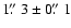 $1\hbox{$.\!\!^{\prime\prime}$ }3 \pm 0\hbox{$.\!\!^{\prime\prime}$ }1$
