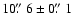 $10\hbox{$.\!\!^{\prime\prime}$ }6 \pm 0\hbox{$.\!\!^{\prime\prime}$ }1$