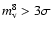 $m_{\rm
v}^8>3\sigma$