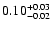 $\rm0.10^{+0.03}_{-0.02}$
