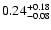 $\rm0.24^{+0.18}_{-0.08}$