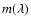 $m(\lambda)$