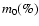 $m_0(\%)$