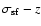 $\sigma_{\rm sf}-z$