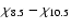 $\chi_{8.5} -\chi_{10.5}$