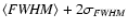 $\langle {\it FWHM}\rangle+2\sigma_{\it FWHM}$