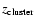 $z_{\rm cluster}$