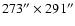 $273''\times 291''$