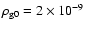 $\rho_{\rm g0}=2\times 10^{-9}$