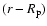 $(r - R_{\rm p})$