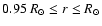 $0.95~R_{\odot}\leq r \leq R_{\odot}$