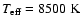 $T_{{\rm eff}} = 8500~{\rm K}$