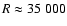 $R \approx 35~000$