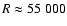 $R \approx 55~000$
