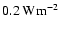 $0.2\:{\rm Wm^{-2}}$