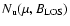 $N_{\rm u}(\mu,B_{\rm LOS})$