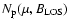 $N_{\rm p} (\mu,B_{\rm LOS})$