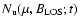 $N_{\rm u}(\mu,B_{\rm LOS};t)$