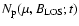 $N_{\rm p}(\mu,B_{\rm LOS};t)$