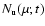 $N_{\rm u}(\mu;t)$