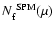 $N_{\rm f}^{\rm ~SPM}(\mu)$