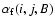 $\alpha_{\rm f}(i,j,B)$