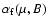 $\alpha_{\rm f}(\mu,B)$