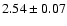 $2.54\pm0.07$