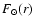 $F_{\odot }(r)$