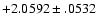 $+2.0592\pm .0532$