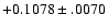 $+0.1078\pm .0070$