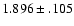 $1.896\pm .105$