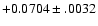 $+0.0704\pm .0032$