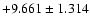 $+9.661 \pm 1.314$