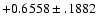 $+0.6558\pm .1882$