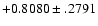 $+0.8080\pm .2791$