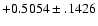 $+0.5054\pm .1426$