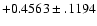$+0.4563\pm .1194$