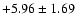 $+5.96\pm 1.69$