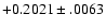 $+0.2021\pm .0063$