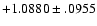 $+1.0880\pm .0955$