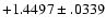$+1.4497\pm .0339$