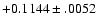 $+0.1144\pm .0052$