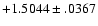 $+1.5044\pm .0367$