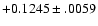 $+0.1245\pm .0059$