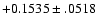 $+0.1535\pm .0518$
