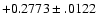 $+0.2773\pm .0122$