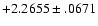 $+2.2655\pm .0671$