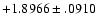 $+1.8966\pm .0910$